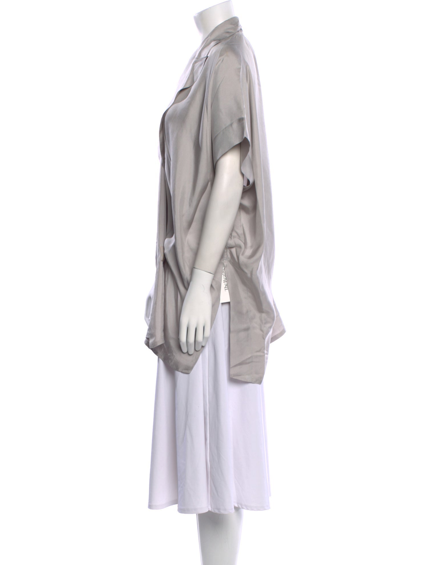 Lanvin Silk V-Neck Tunic