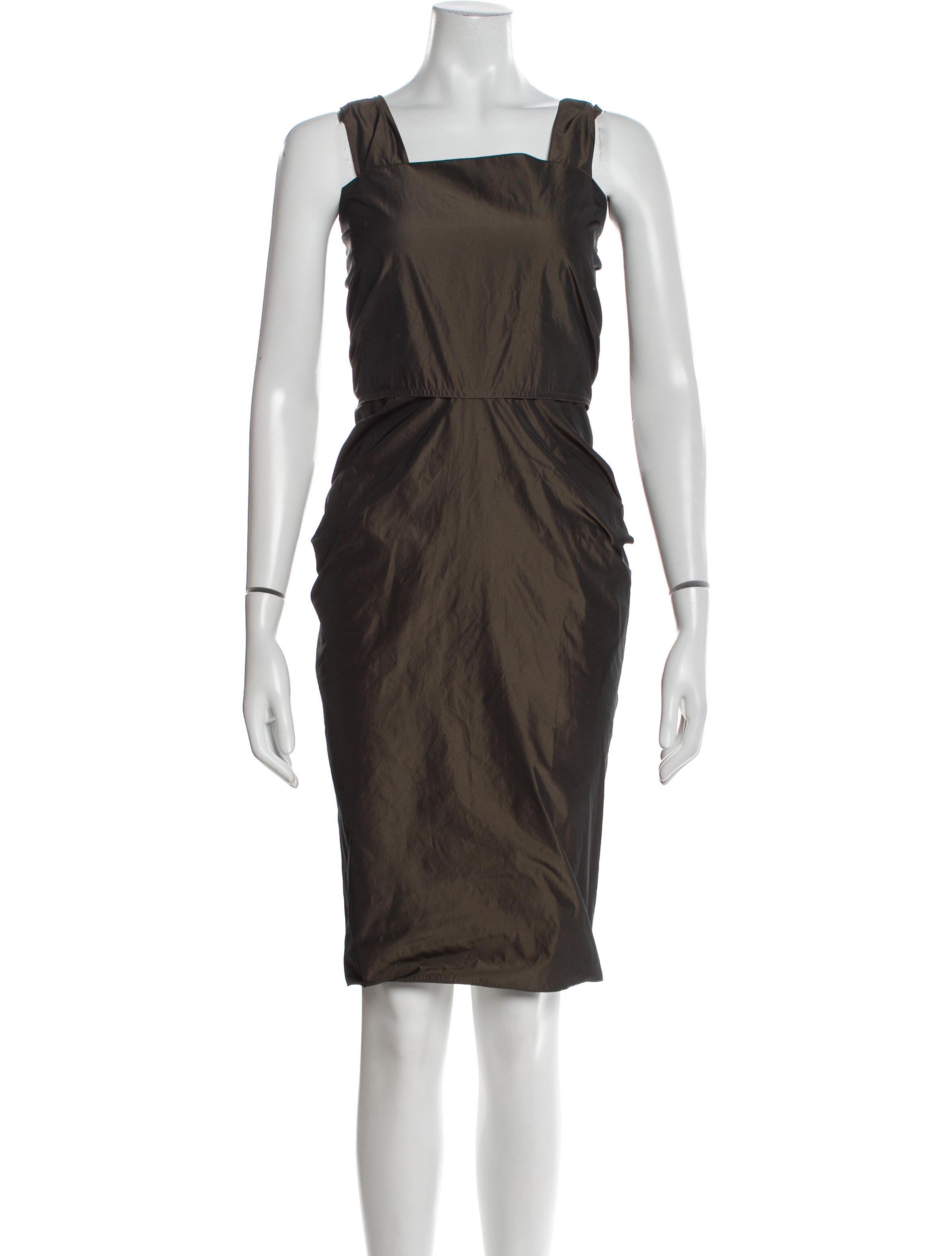 Lanvin Square Neckline Knee-Length Dress