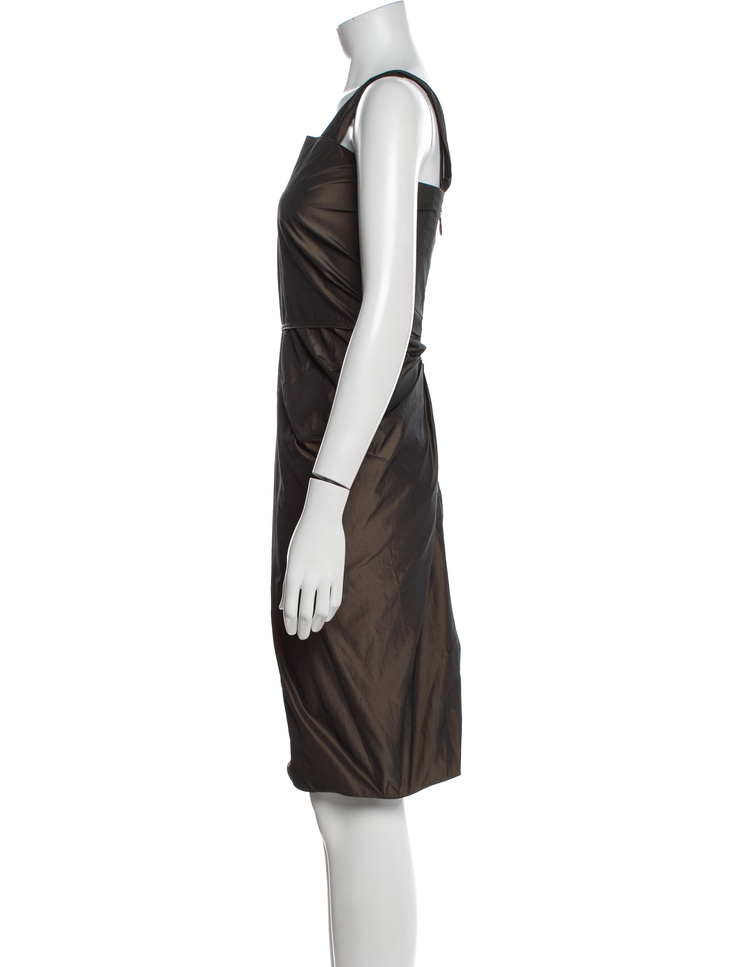 Lanvin Square Neckline Knee-Length Dress