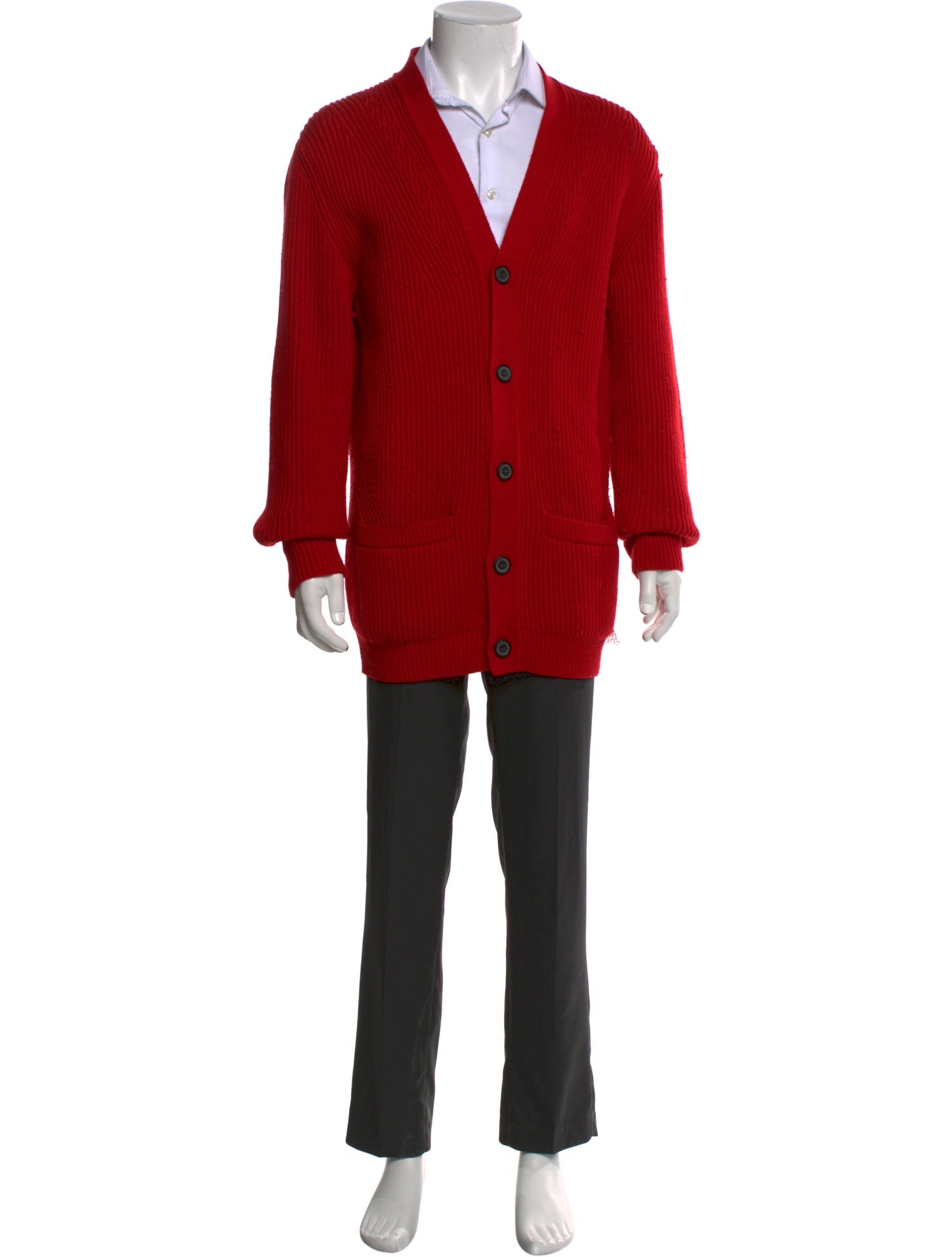 Lanvin Wool V-Neck Cardigan