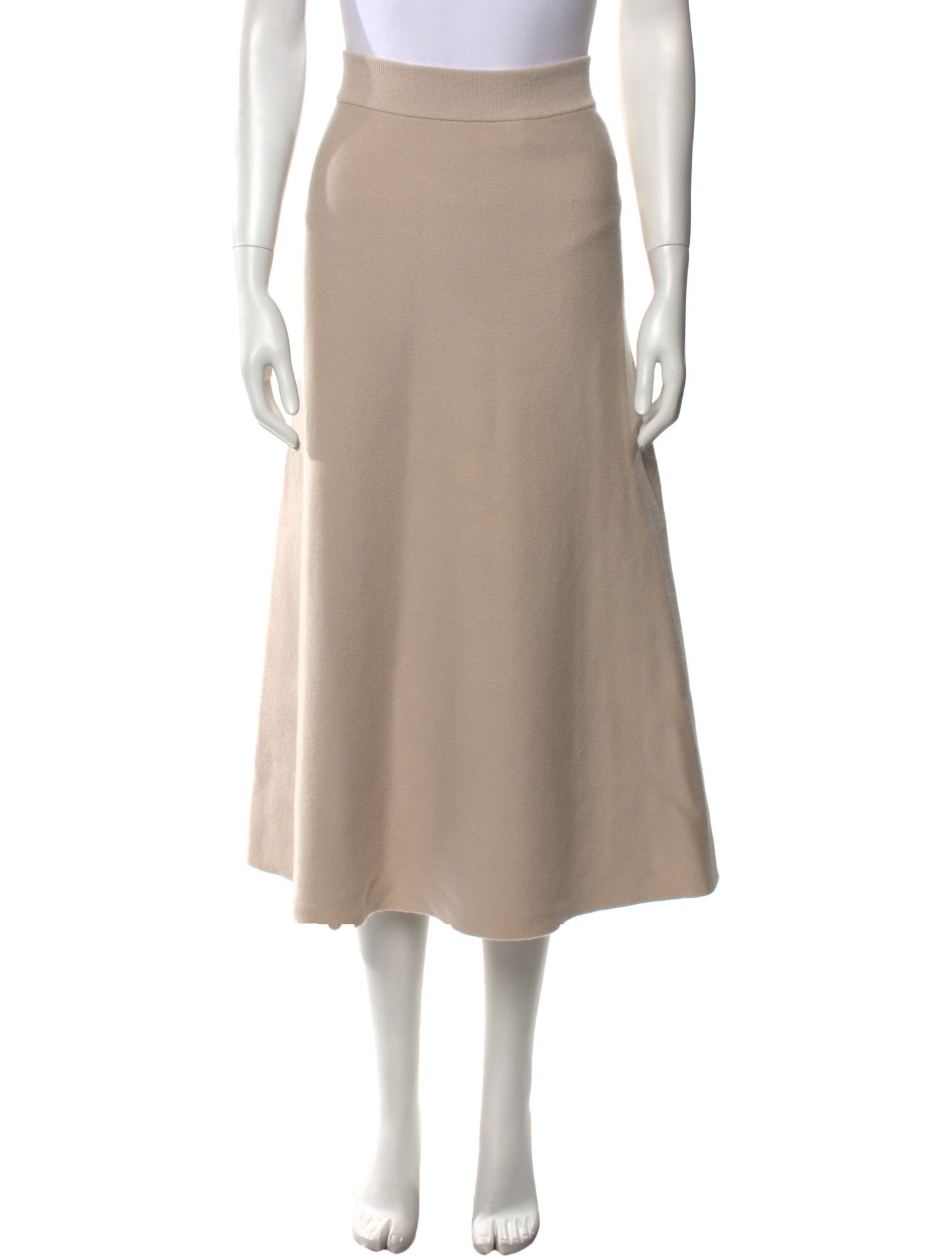 Lanvin Virgin Wool Midi Length Skirt