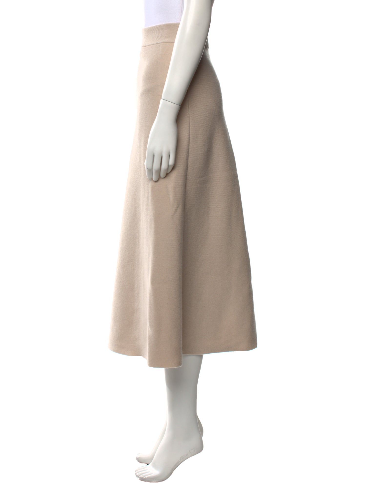 Lanvin Virgin Wool Midi Length Skirt