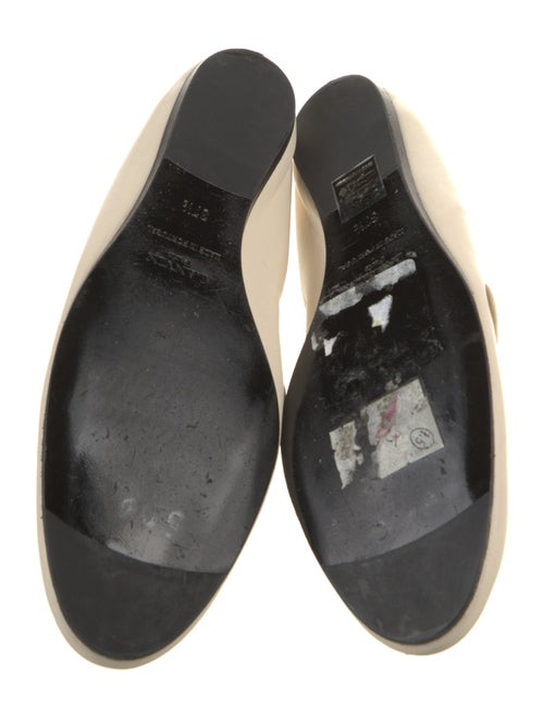 Lanvin Leather Chain-Link Accents Mary Jane Flats