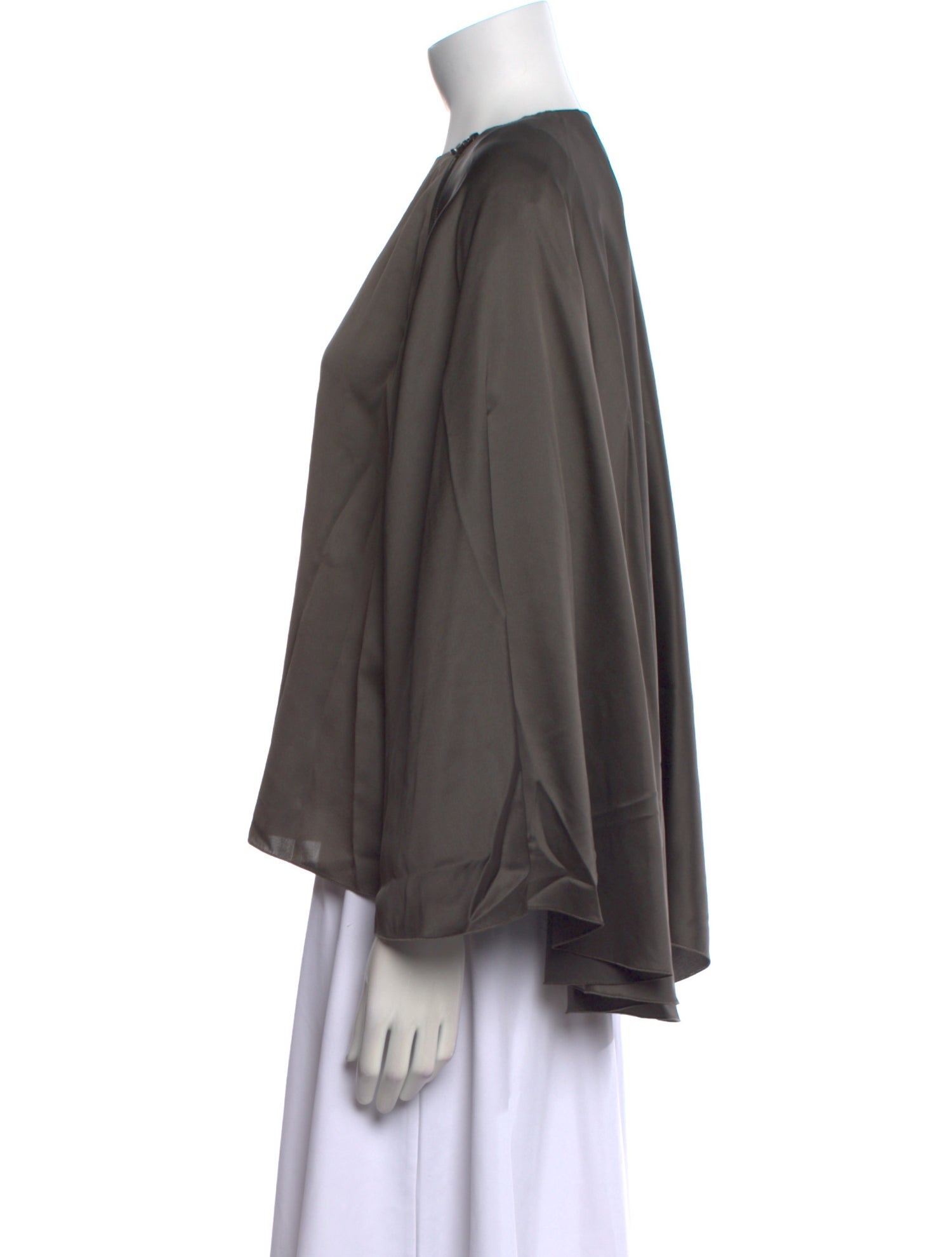 Lanvin Crew Neck Long Sleeve Blouse