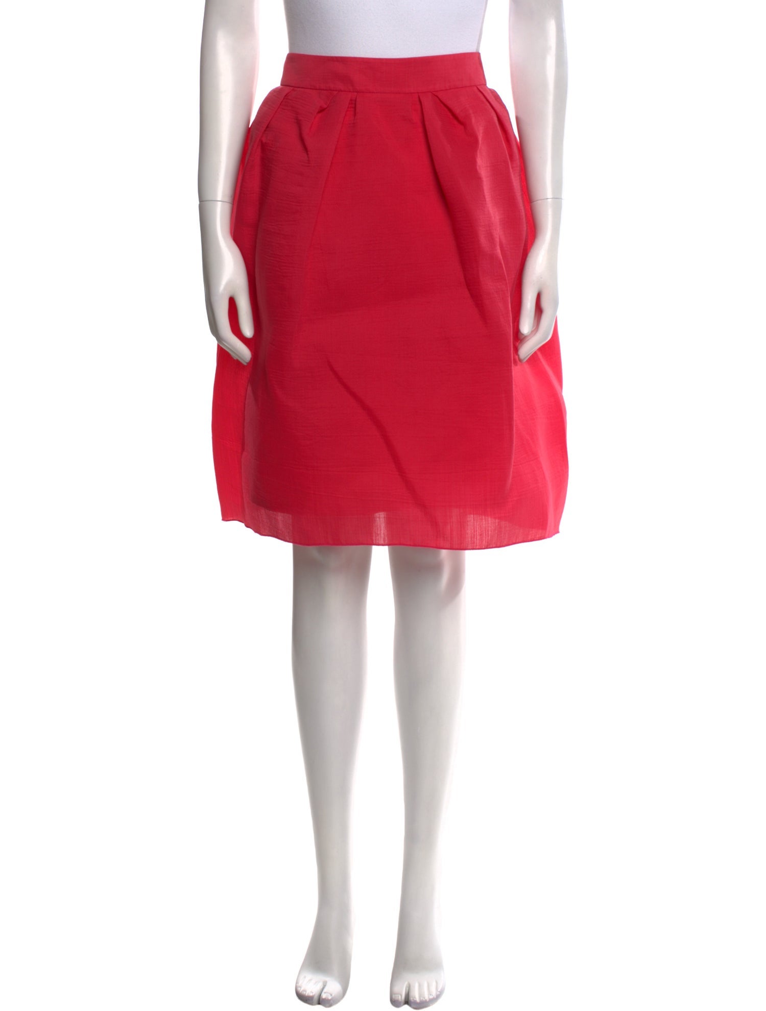 Lanvin Grosgrain Trim Knee-Length Skirt