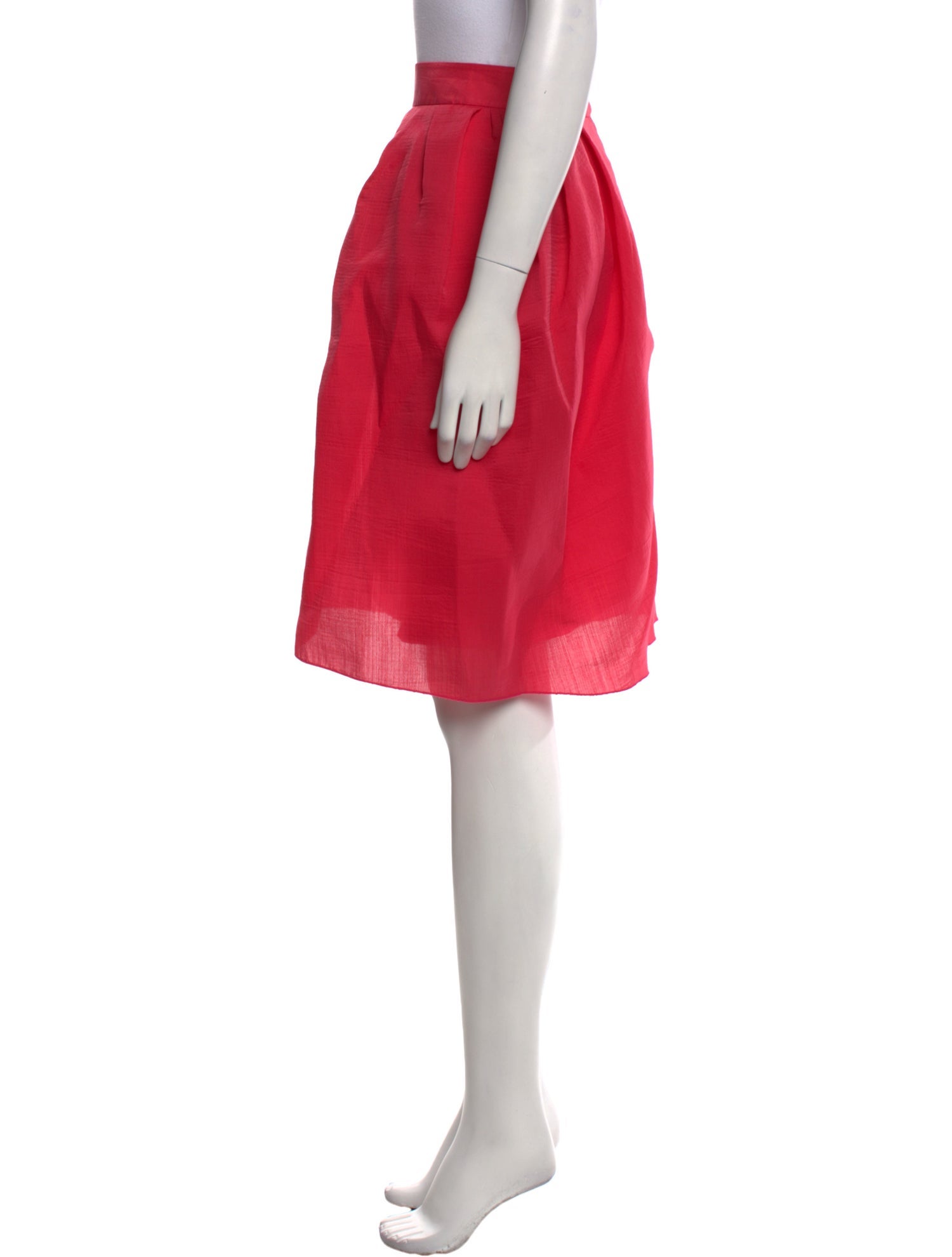 Lanvin Grosgrain Trim Knee-Length Skirt