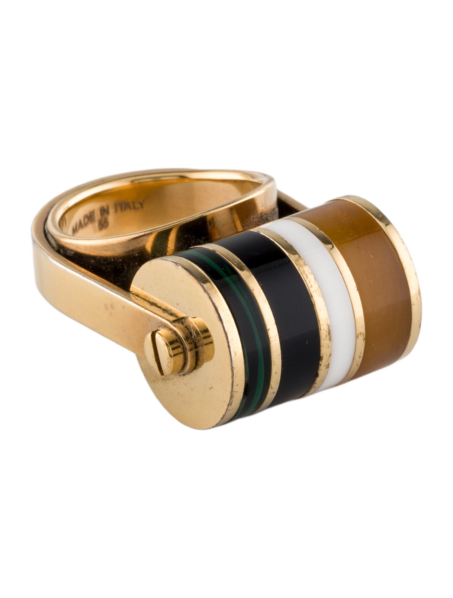 Lanvin Multicolor Alida Resin Cocktail Ring
