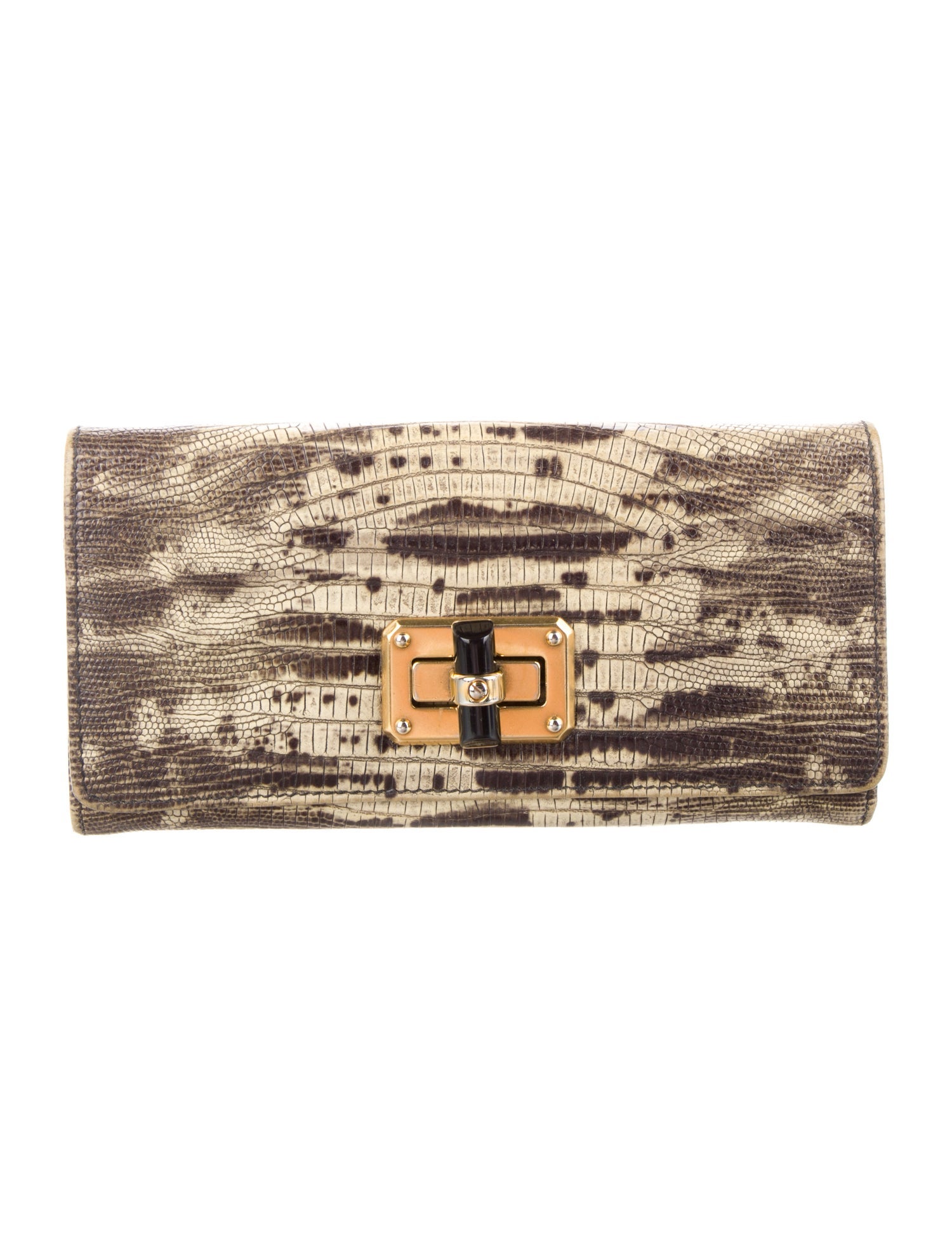 Lanvin Leather Continental Wallet