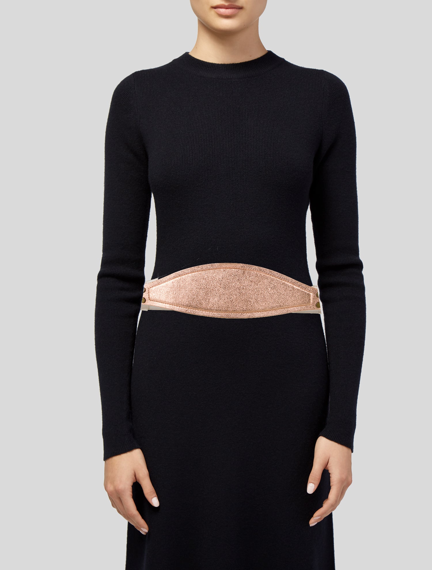 Lanvin Wide Leather Waist Belt
