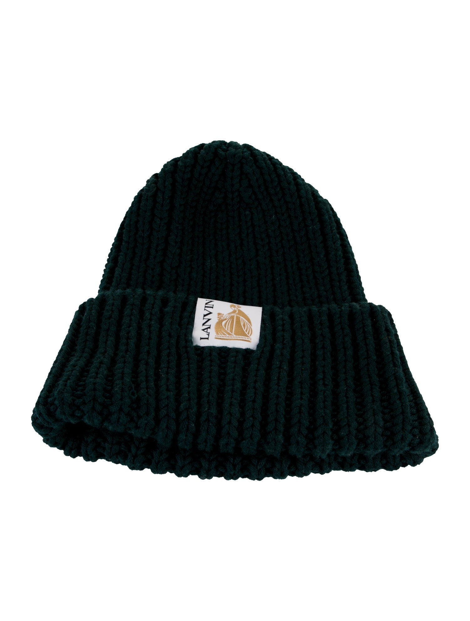 Comme des Garçons Wool Knit CAP CDG by Comme des Garçons Wool Baseball Cap - Black Hats