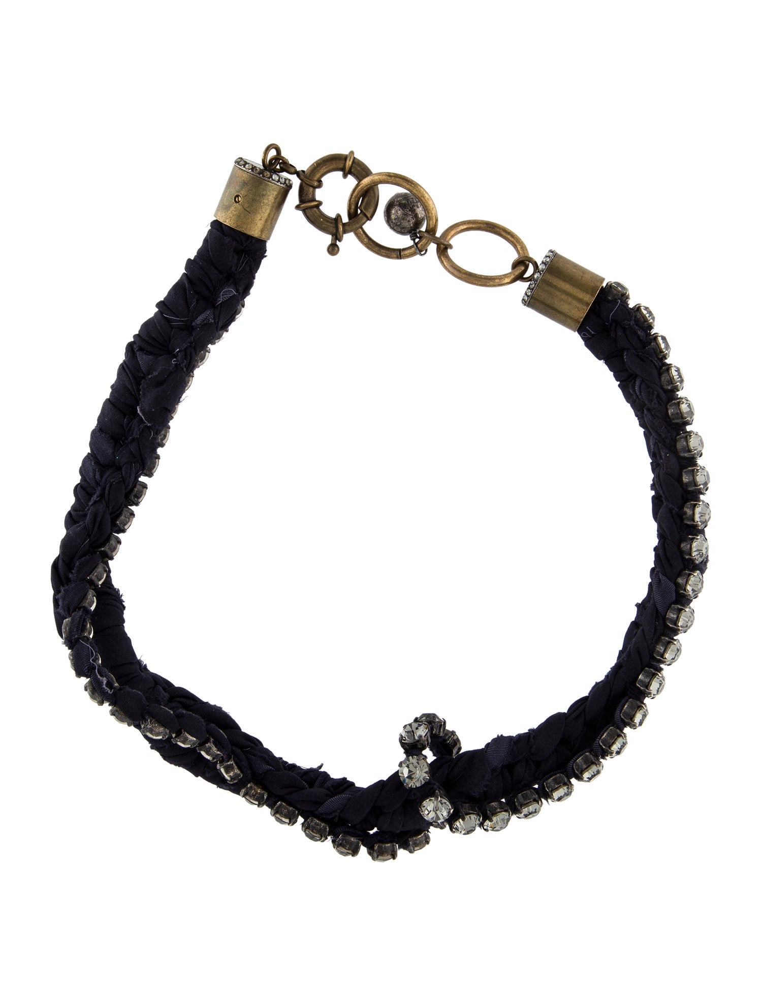 Lanvin Crystal Collar Necklace