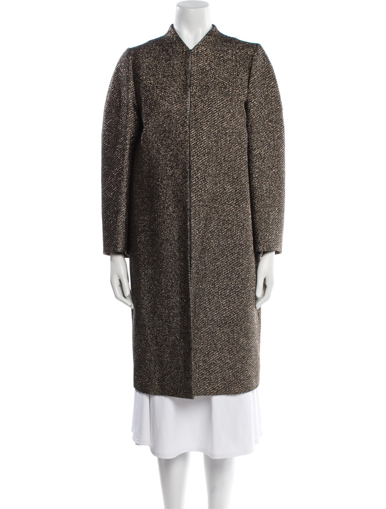 Lanvin Tweed Pattern Coat