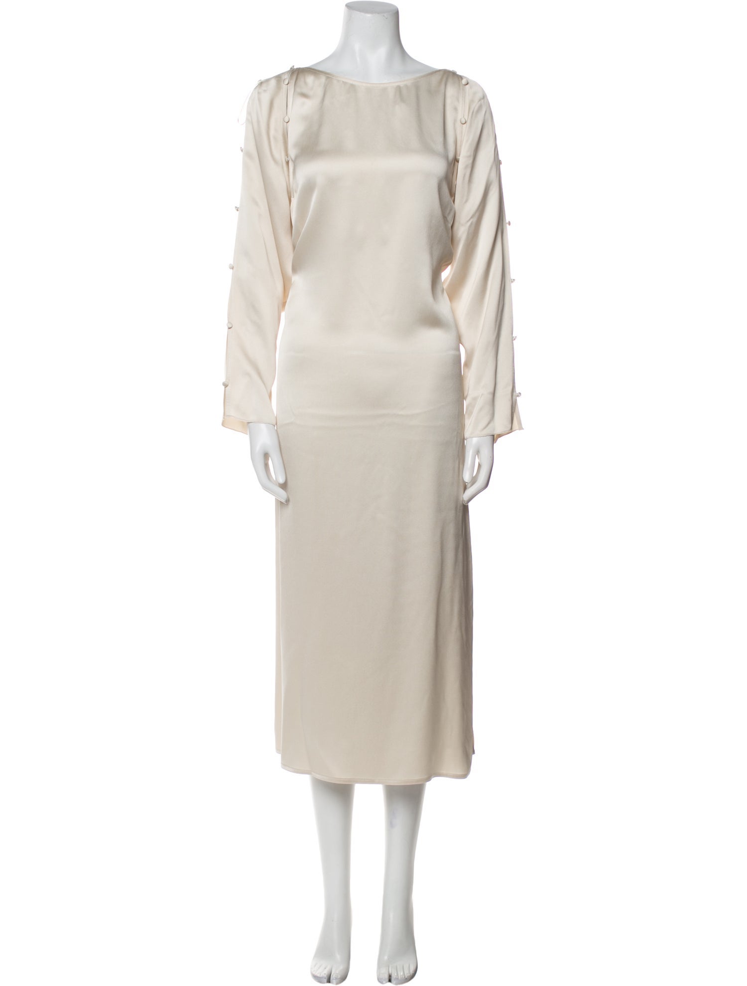 Lanvin Bateau Neckline Long Dress