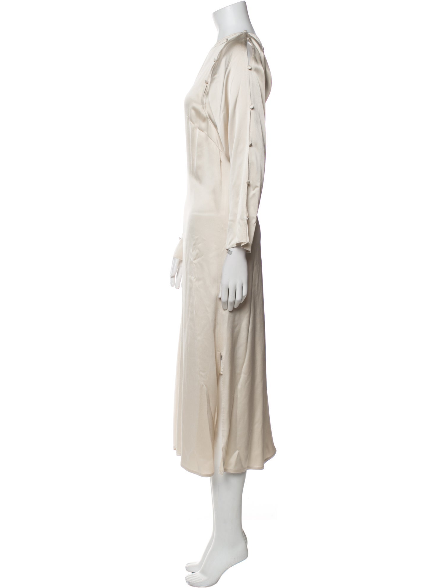 Lanvin Bateau Neckline Long Dress