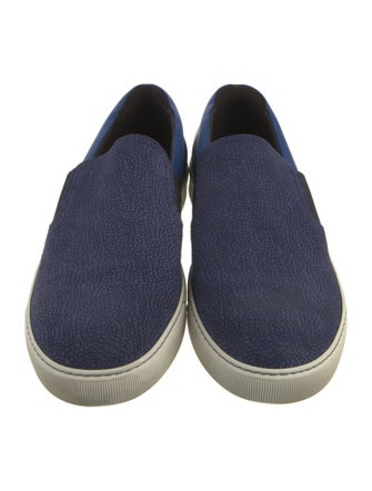 Lanvin Leather Colorblock Pattern Sneakers