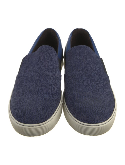 Lanvin Leather Colorblock Pattern Sneakers