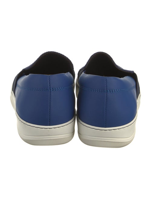 Lanvin Leather Colorblock Pattern Sneakers