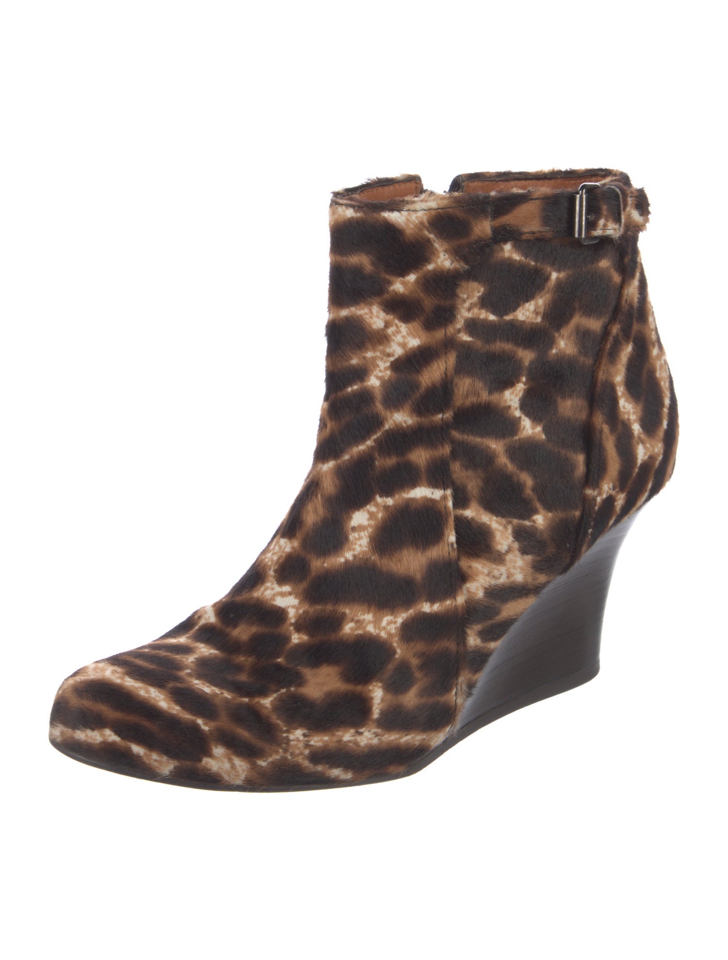 Lanvin Ponyhair Animal Print Boots