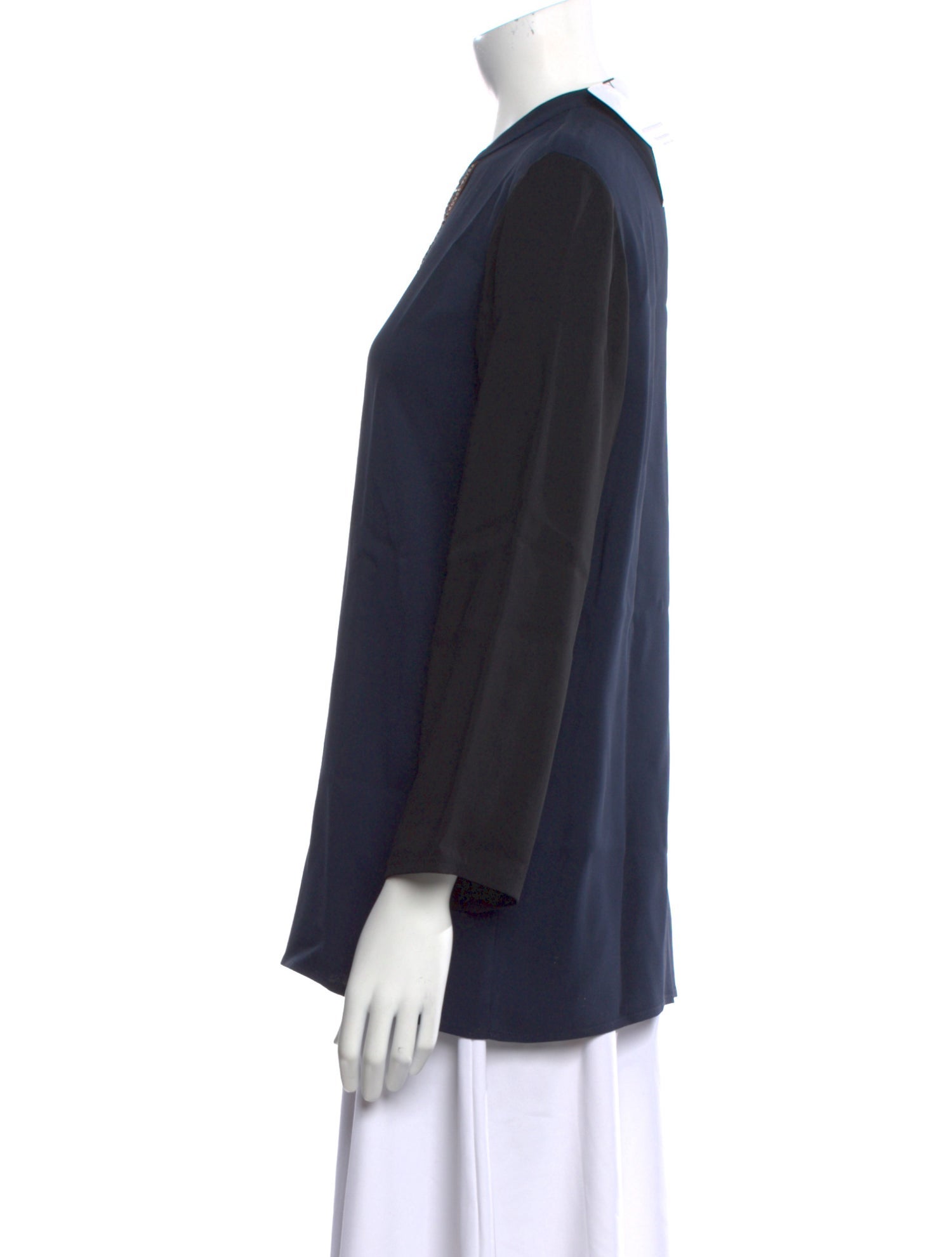 Lanvin V-Neck Long Sleeve Tunic