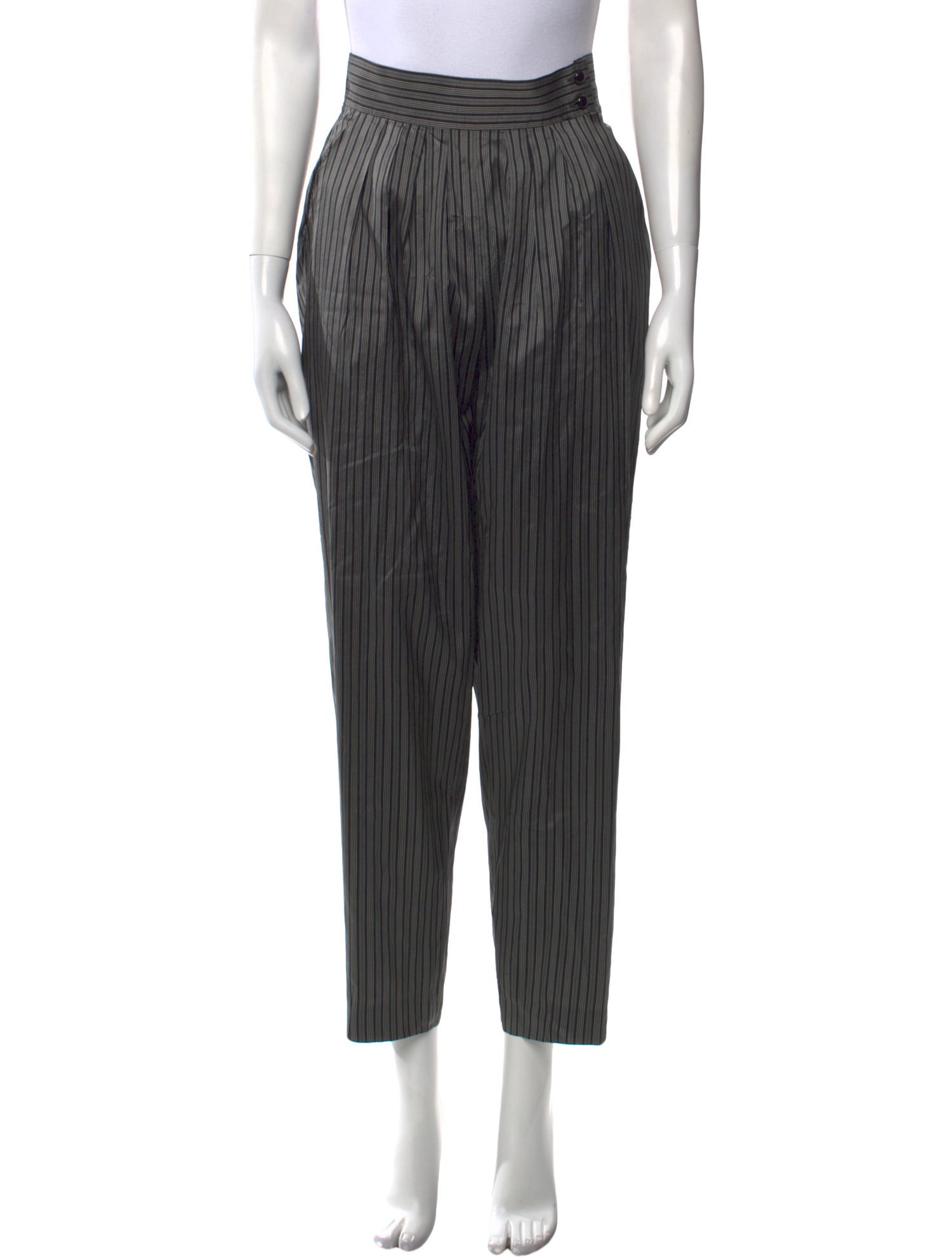 Lanvin Silk Straight Leg Pants
