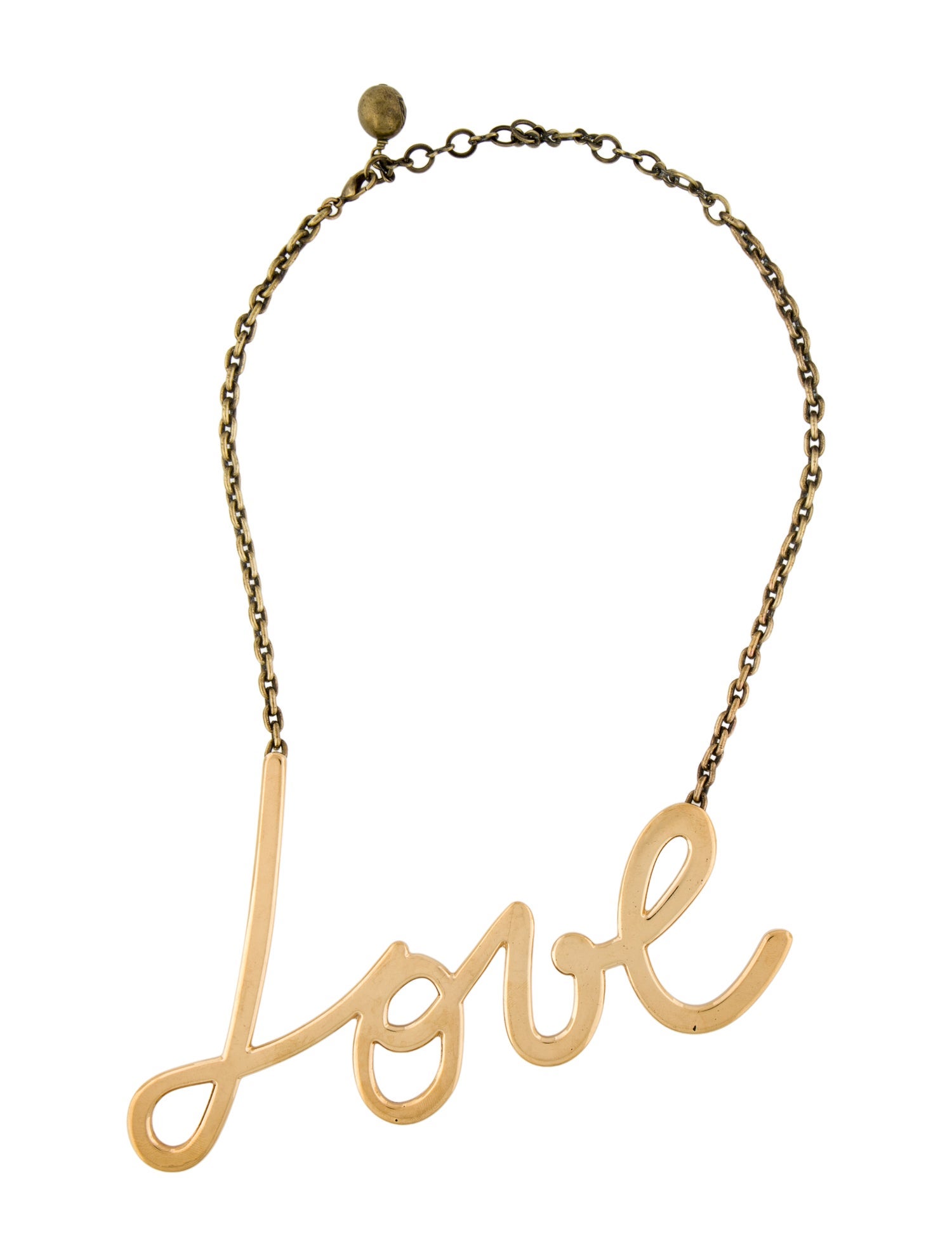 Lanvin 'Love' Collar Necklace