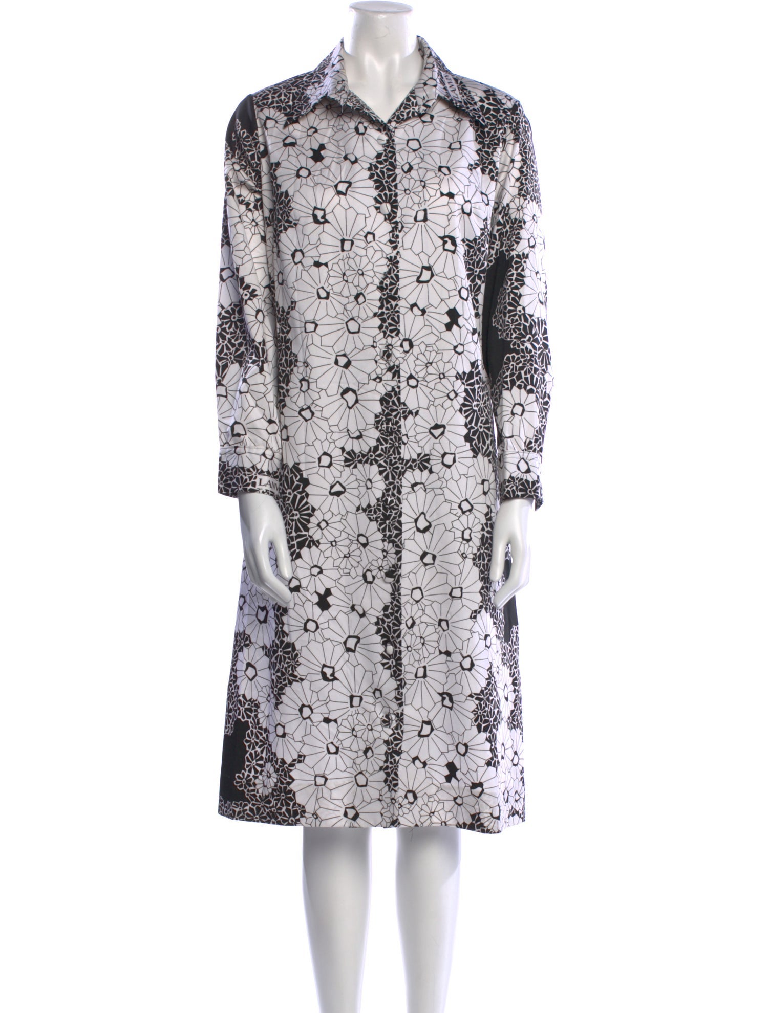 Lanvin Floral Print Midi Length Dress
