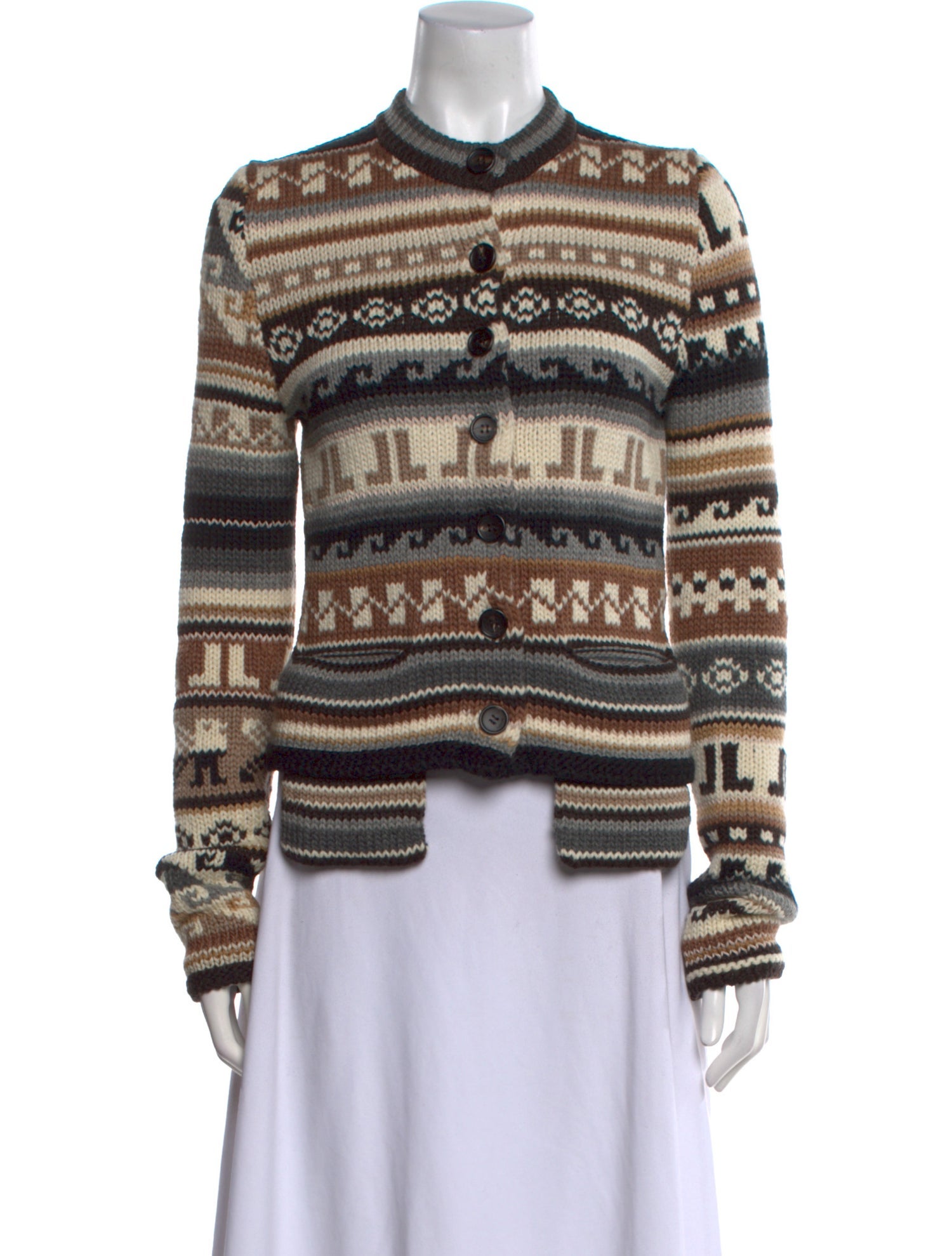 Lanvin Virgin Wool Striped Sweater