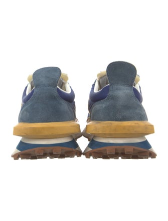 Lanvin Leather Colorblock Pattern Sneakers