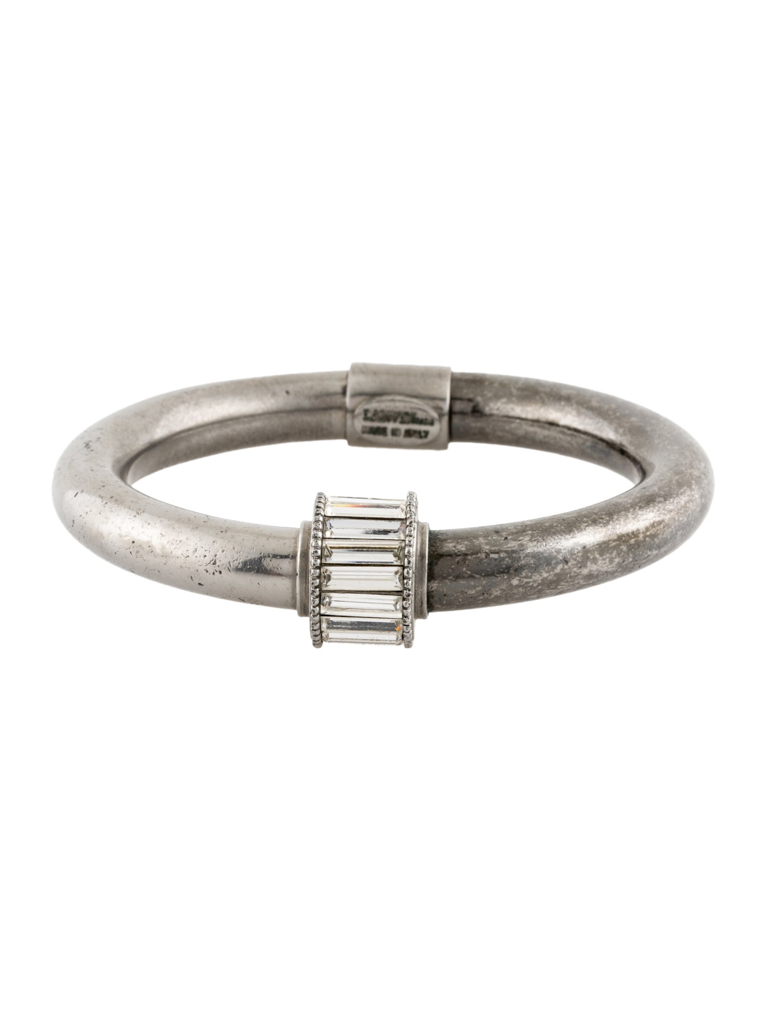 Lanvin Crystal Carthage Bangle Bracelet