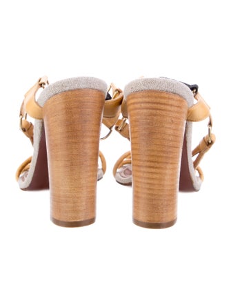 Lanvin Leather Slides