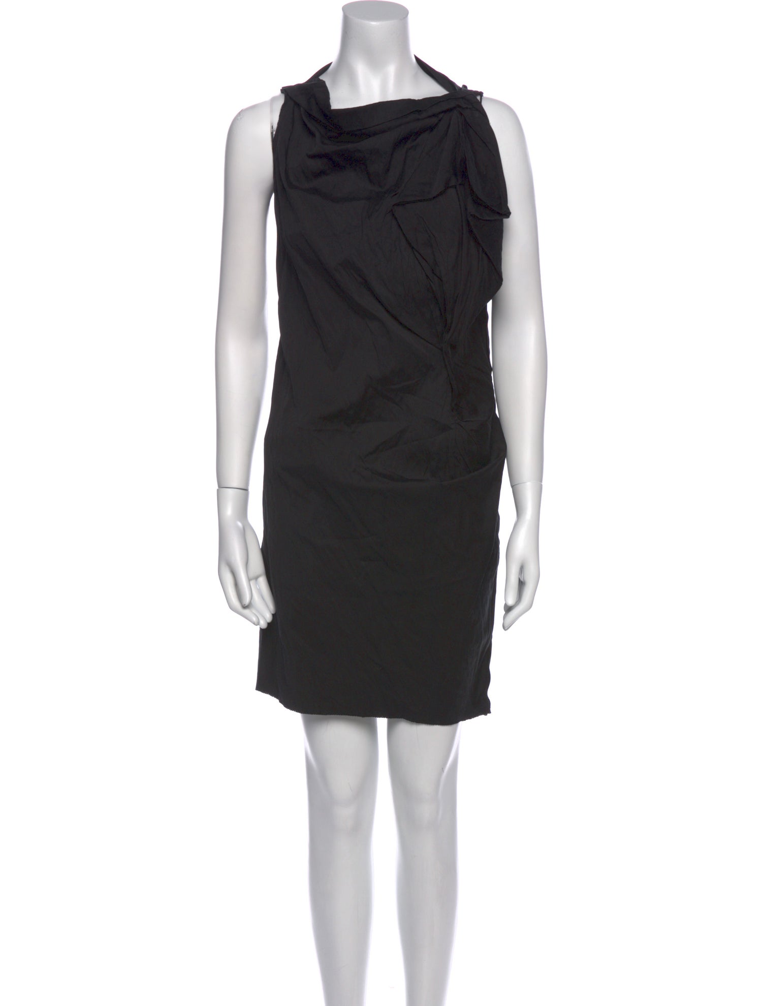 Lanvin Cowl Neck Knee-Length Dress
