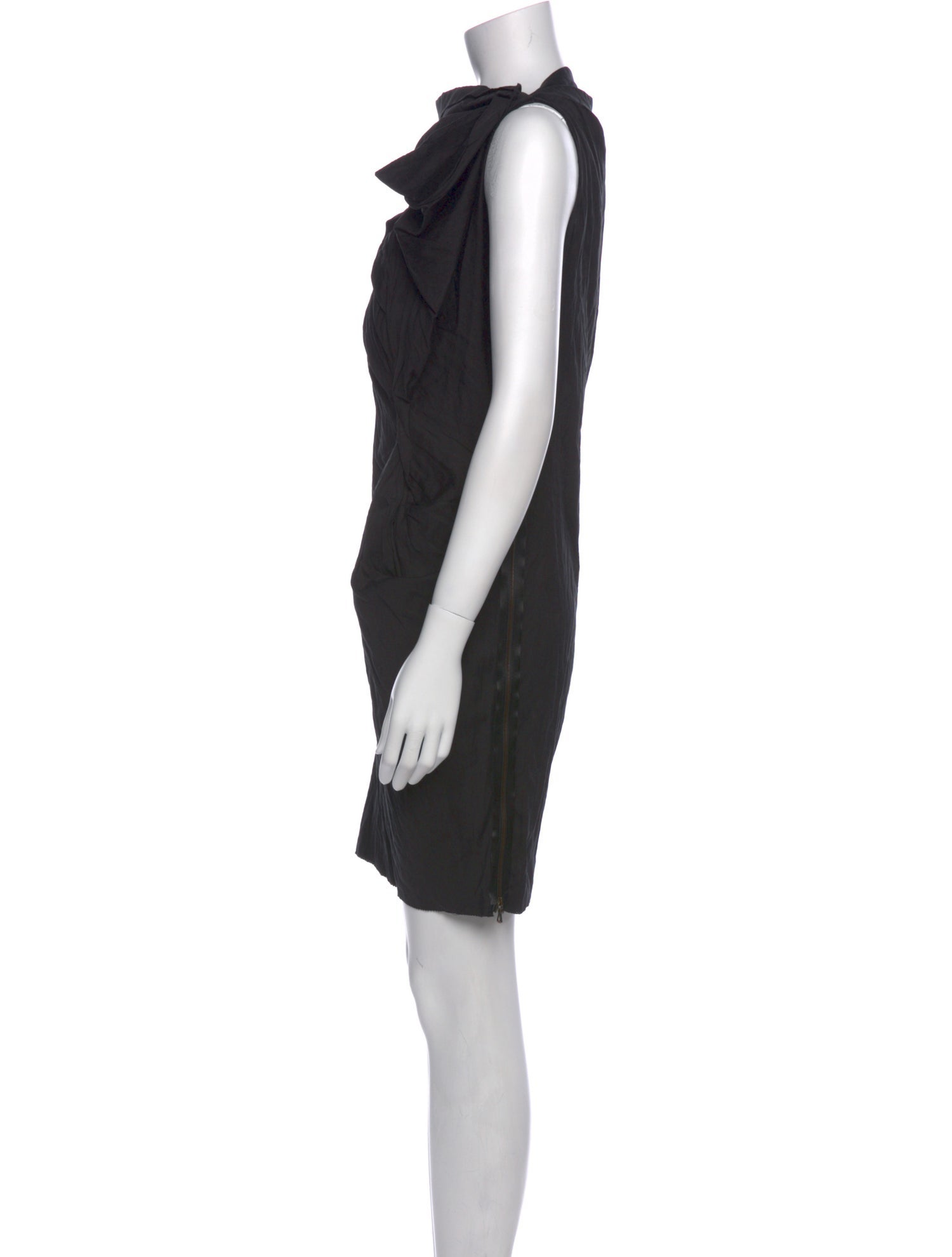 Lanvin Cowl Neck Knee-Length Dress
