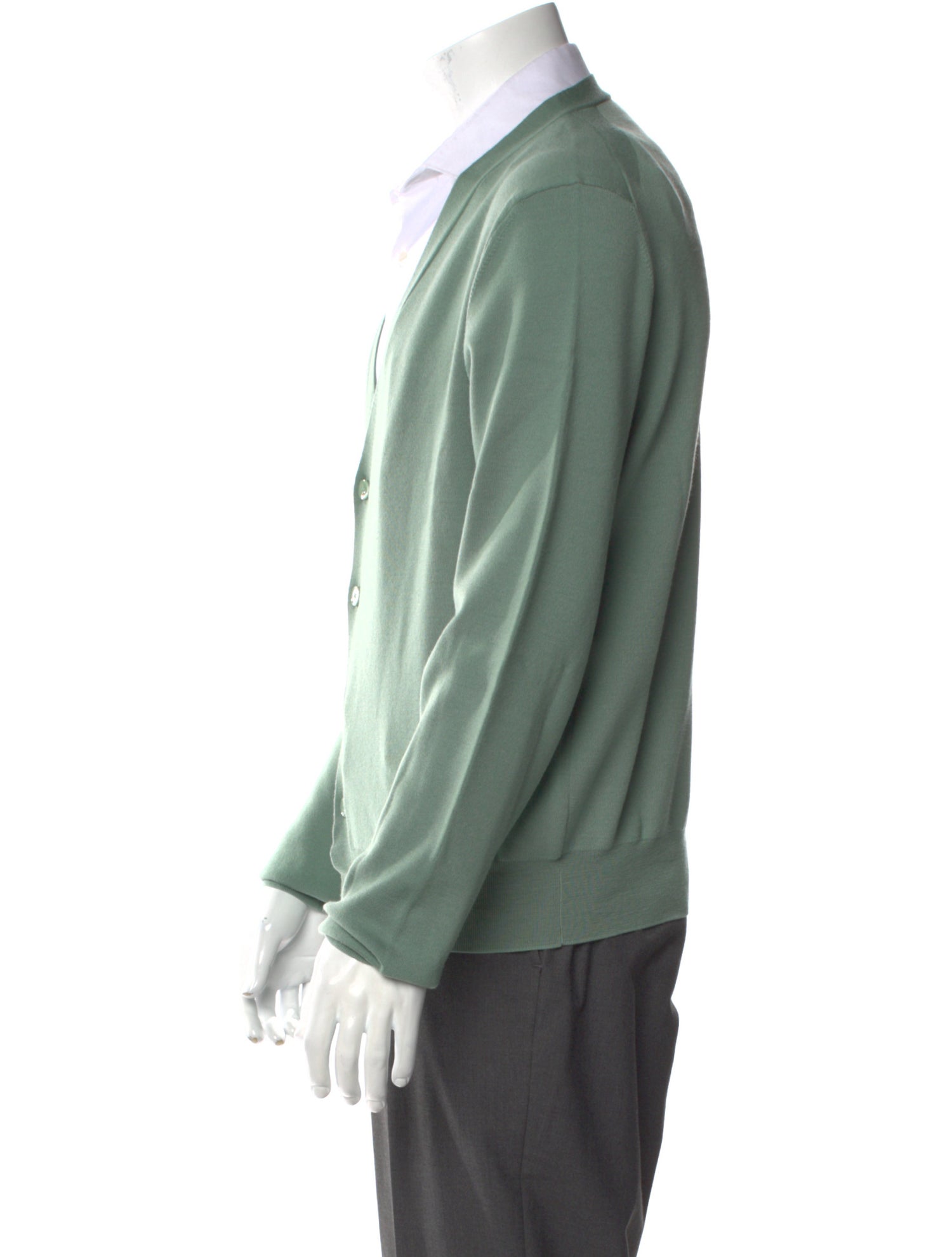 Lanvin Virgin Wool V-Neck Cardigan