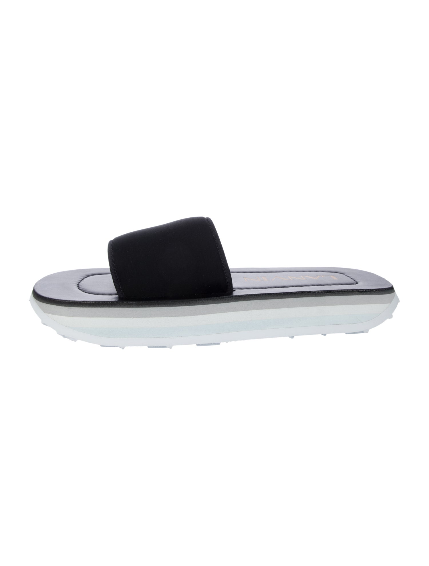 Lanvin Neoprene Slides
