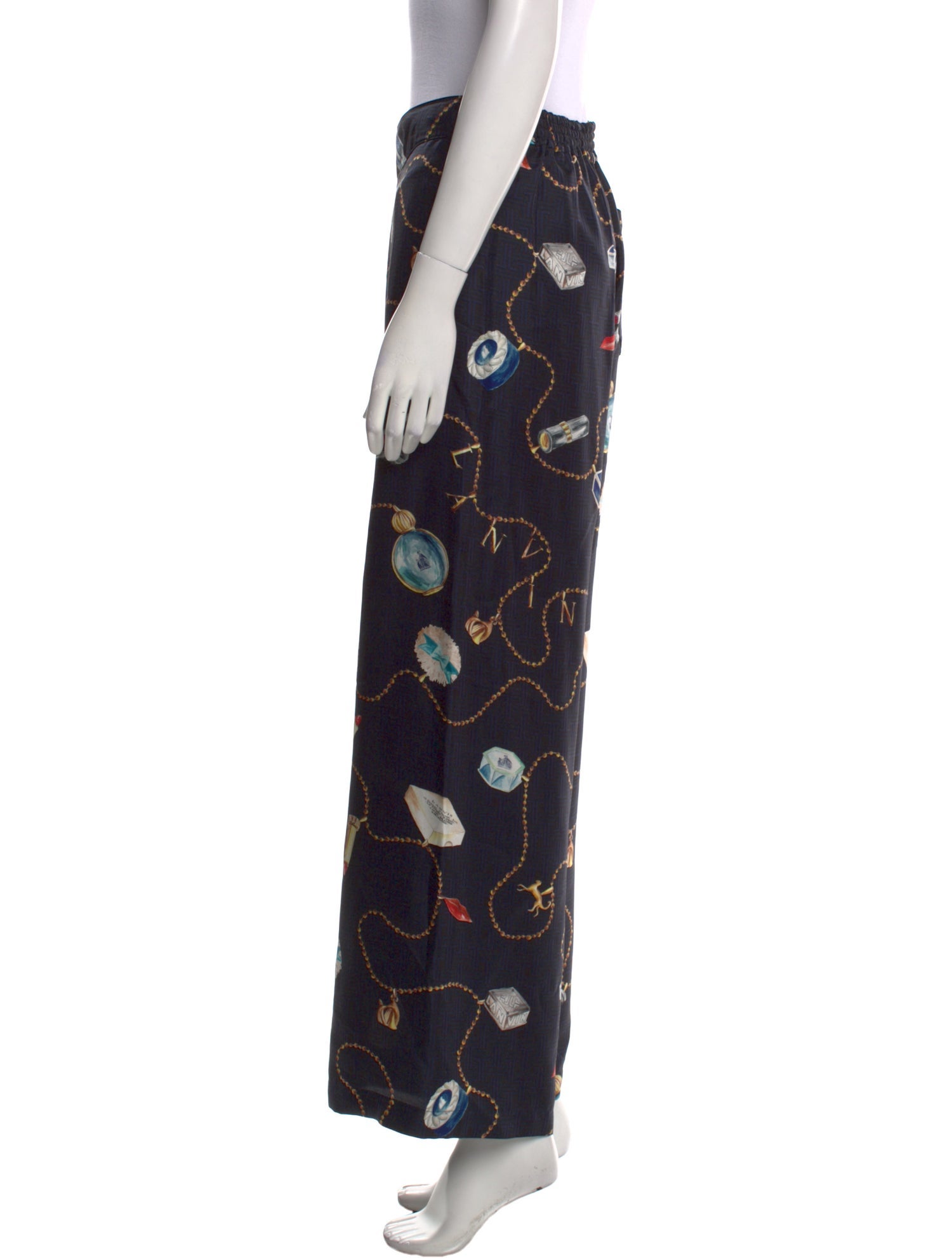 Lanvin Silk Wide Leg Pants