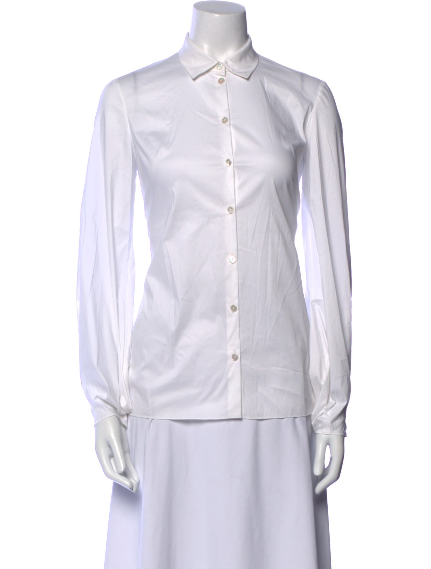 Lanvin Long Sleeve Button-Up Top w/ Tags