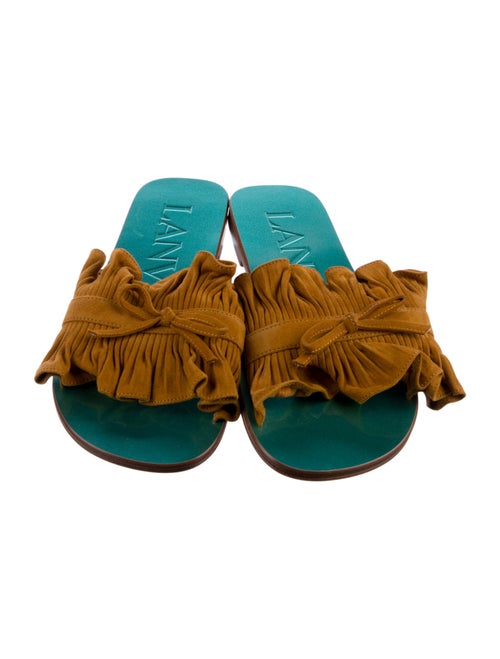 Lanvin Suede Slides
