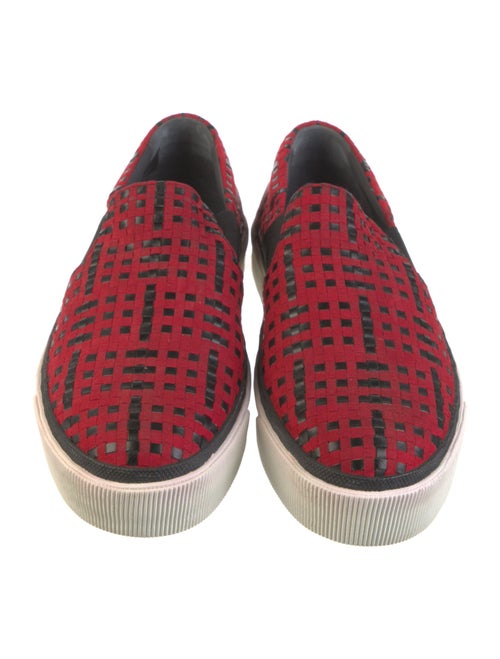 Lanvin Suede Printed Sneakers