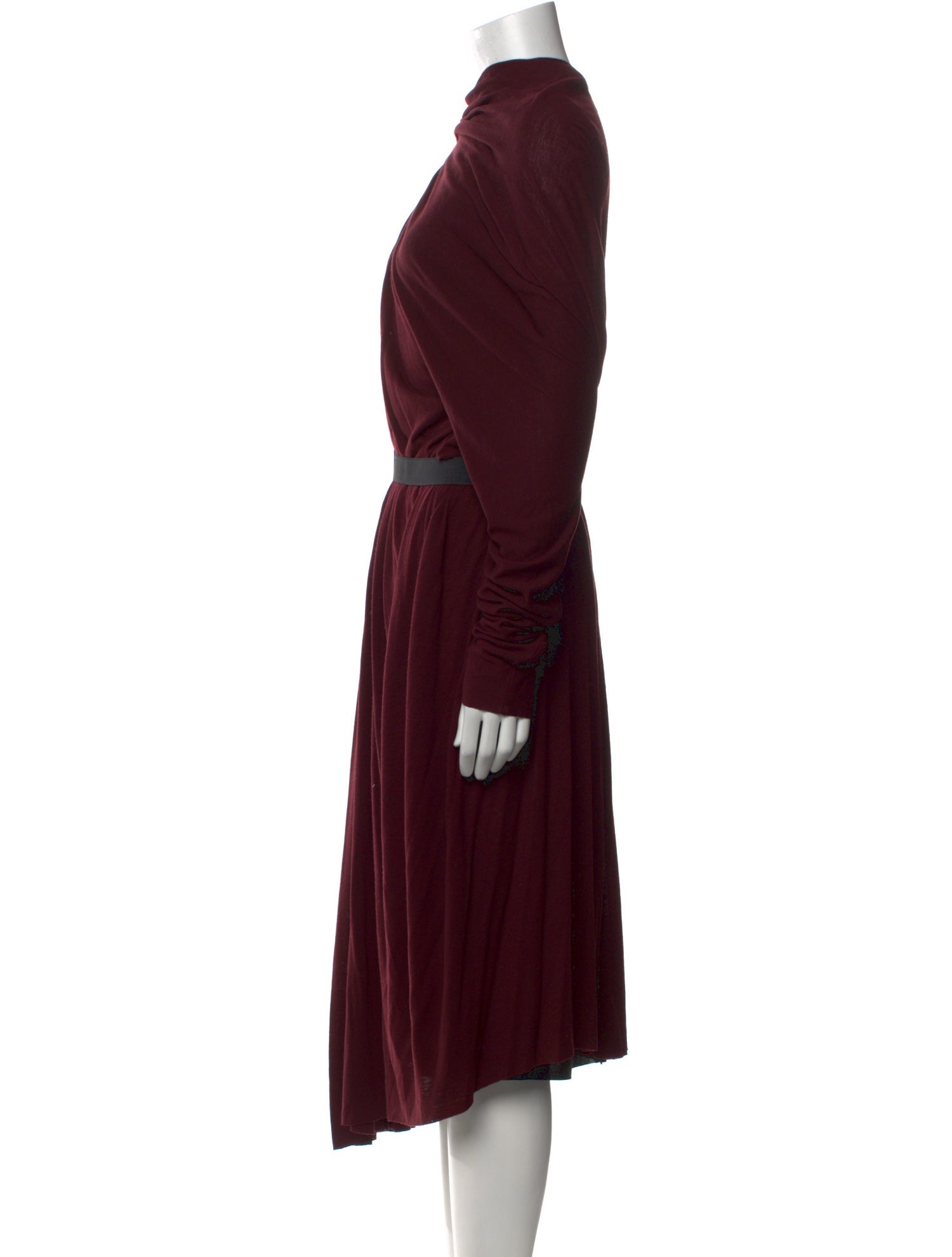 Lanvin Mock Neck Midi Length Dress