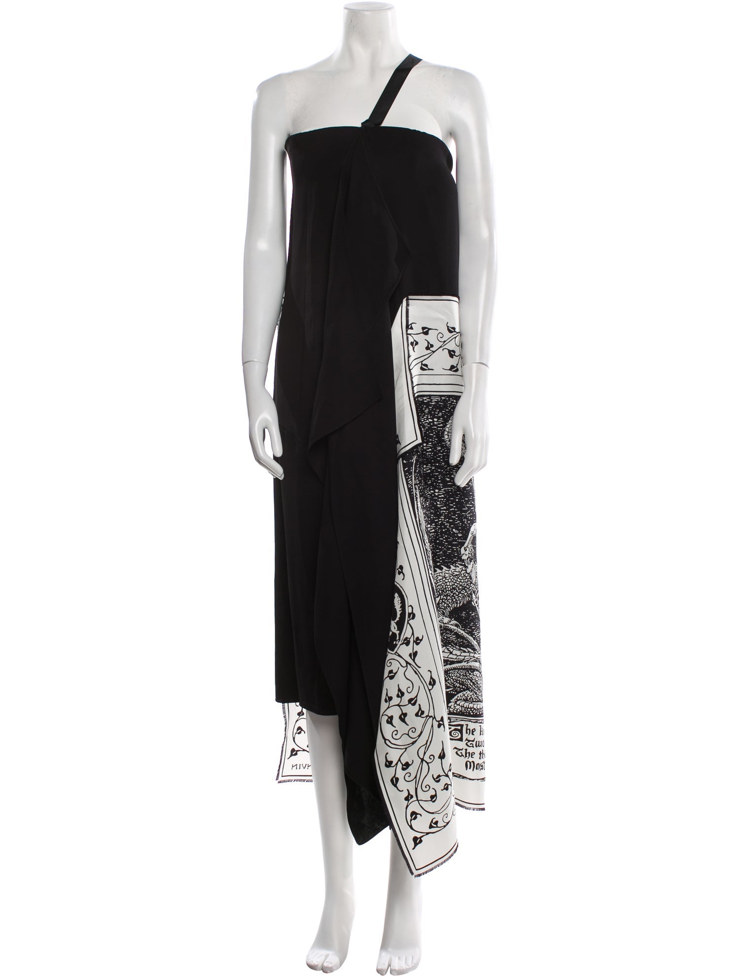 Lanvin Graphic Print Long Dress