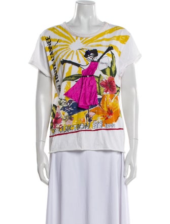 Lanvin Wool Graphic Print T-Shirt