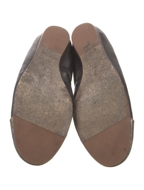 Lanvin Leather Colorblock Pattern Ballet Flats