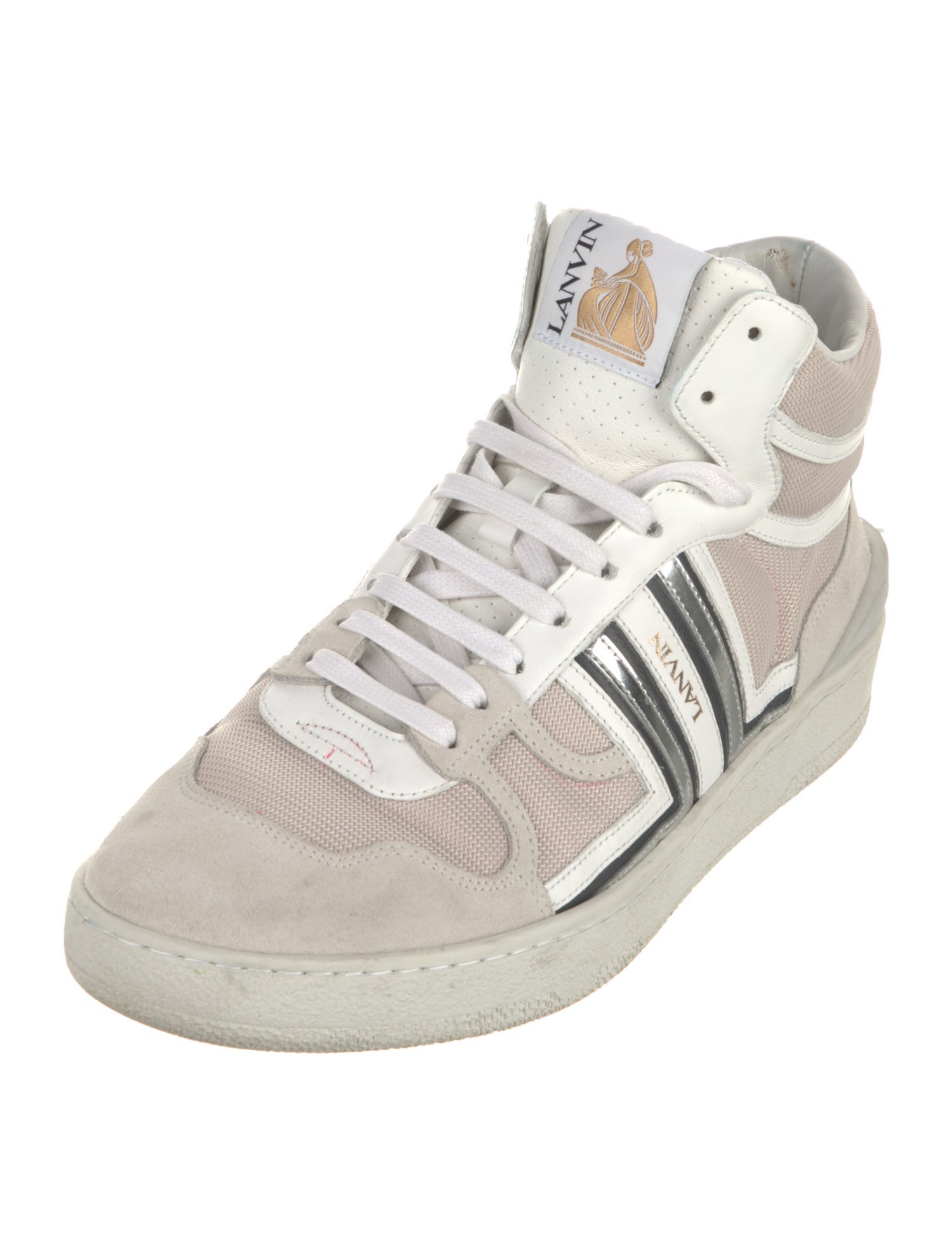 Lanvin Striped Sneakers