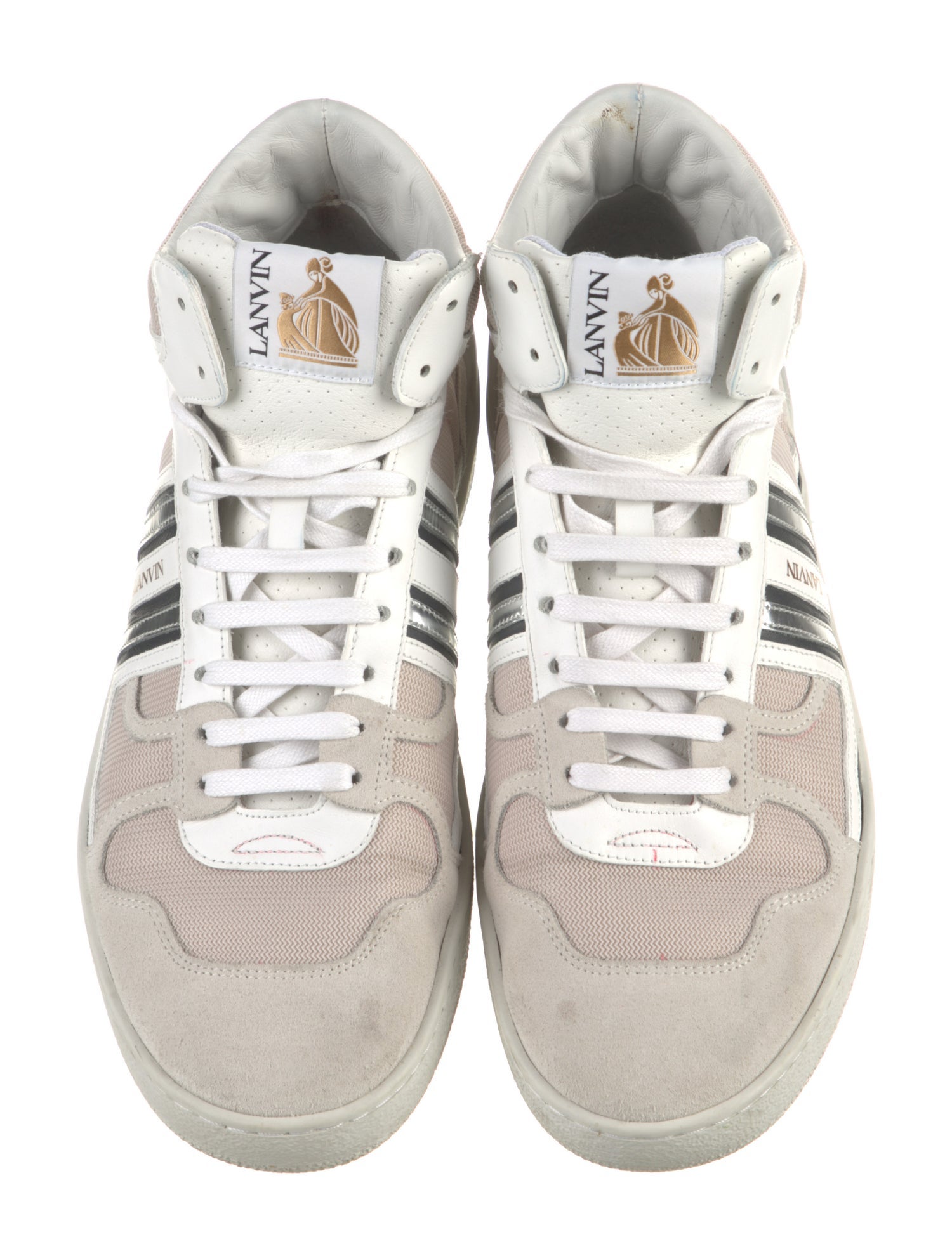 Lanvin Striped Sneakers