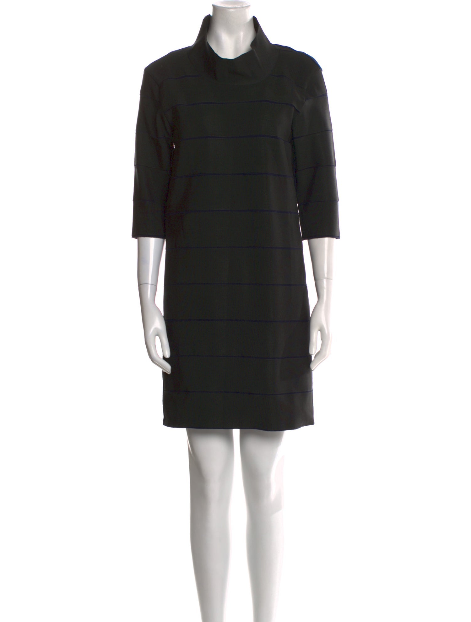 Lanvin Mock Neck Mini Dress