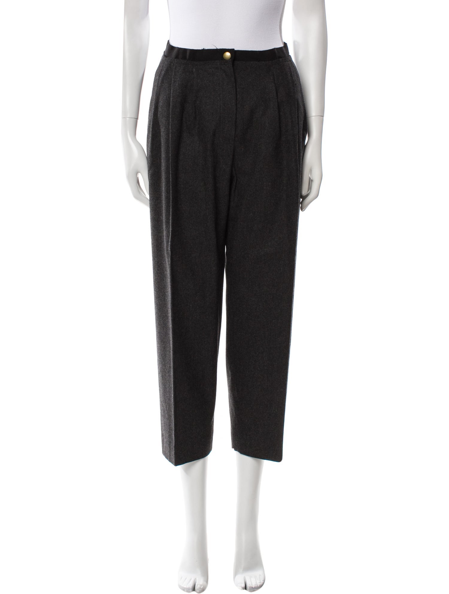 Lanvin Virgin Wool Straight Leg Pants