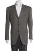 Lanvin Wool Houndstooth Print Blazer