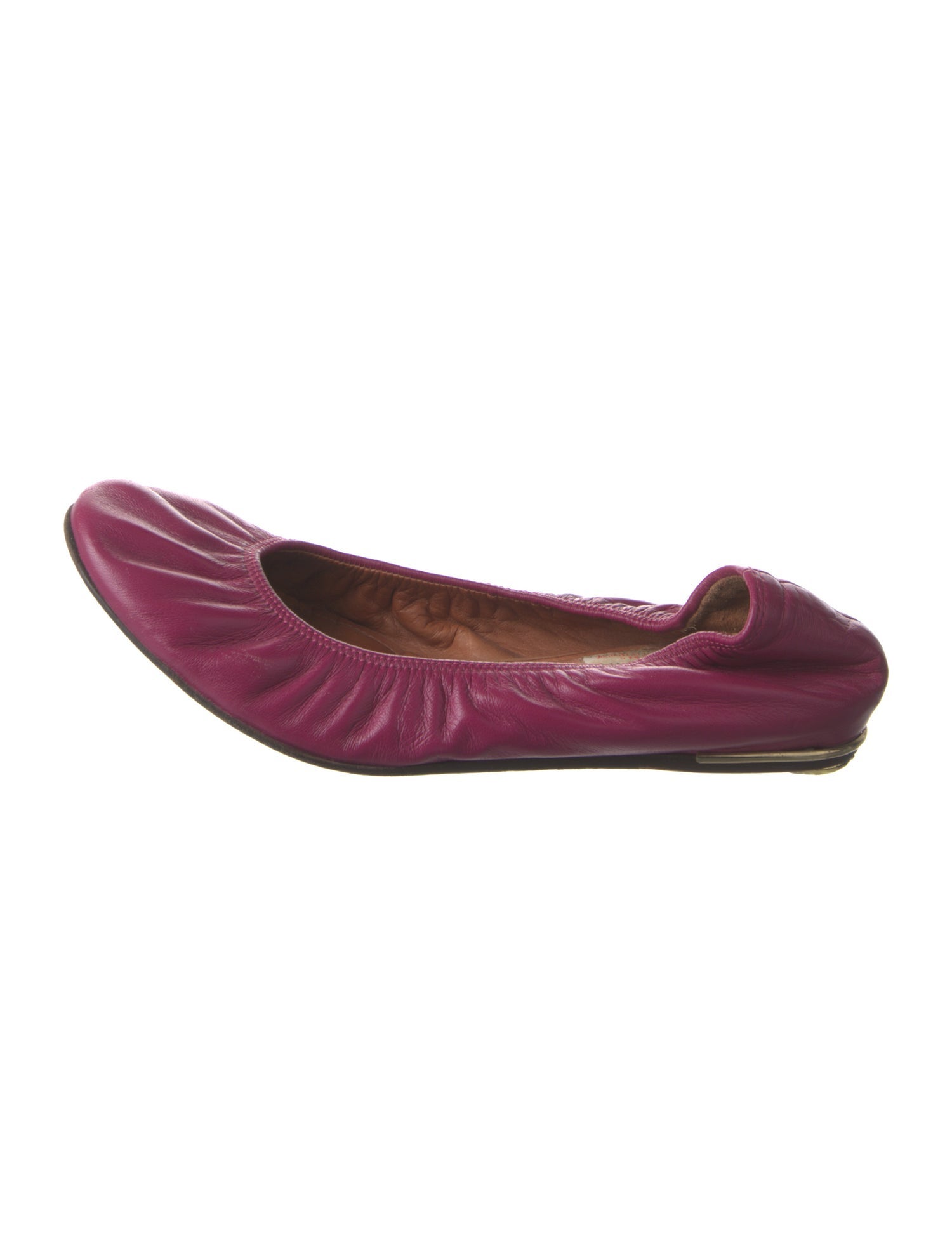 Lanvin Leather Printed Ballet Flats