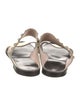 Lanvin Leather Animal Print Slides