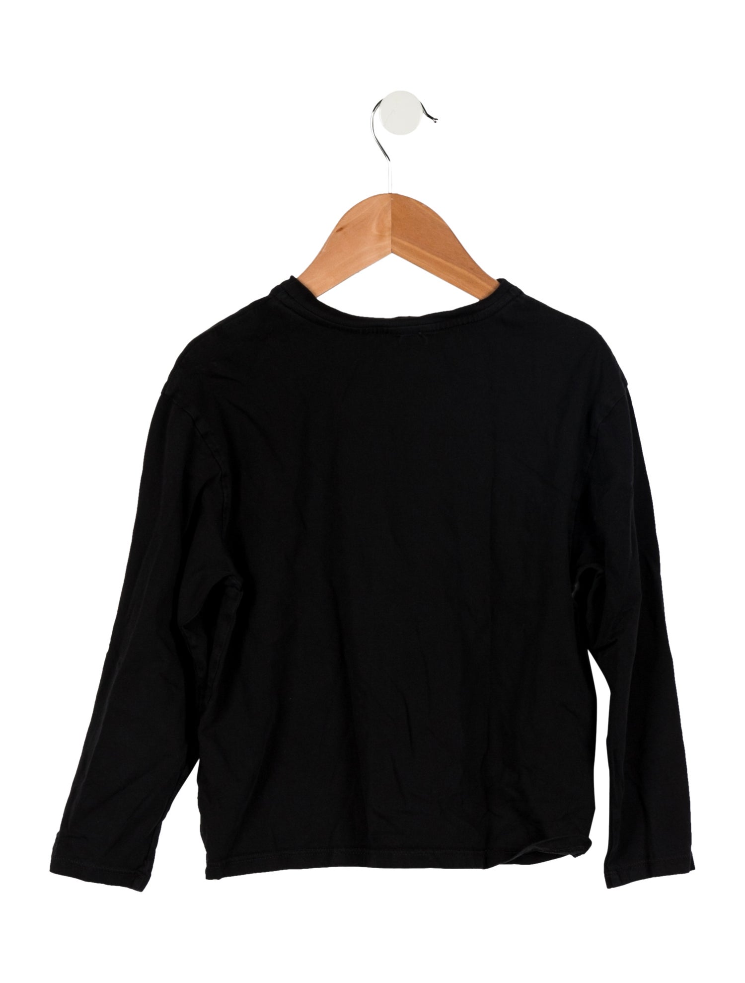 Lanvin Kids' Crystal Accent Long Sleeve Top